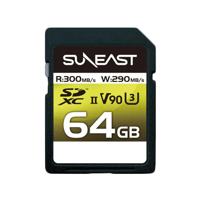 サンイースト ULTIMATE PRO SDXCカード Class10 UHS-II U3 V90 (64GB) SE-SDU2064GA300 SUNEAST