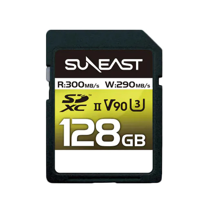 サンイースト ULTIMATE PRO SDXCカード Class10 UHS-II U3 V90 (128GB) SE-SDU2128GA300 SUNEAST